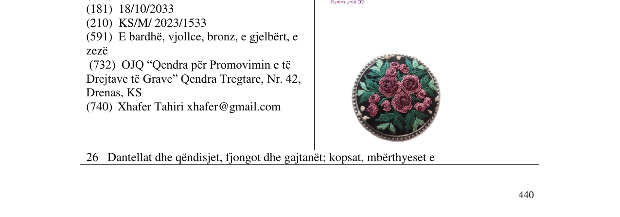 Zëri i markës punim unik në buletin