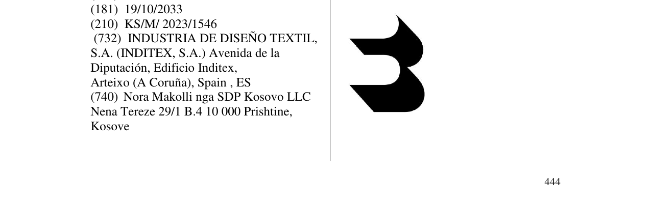Zëri i markës inditex në buletin