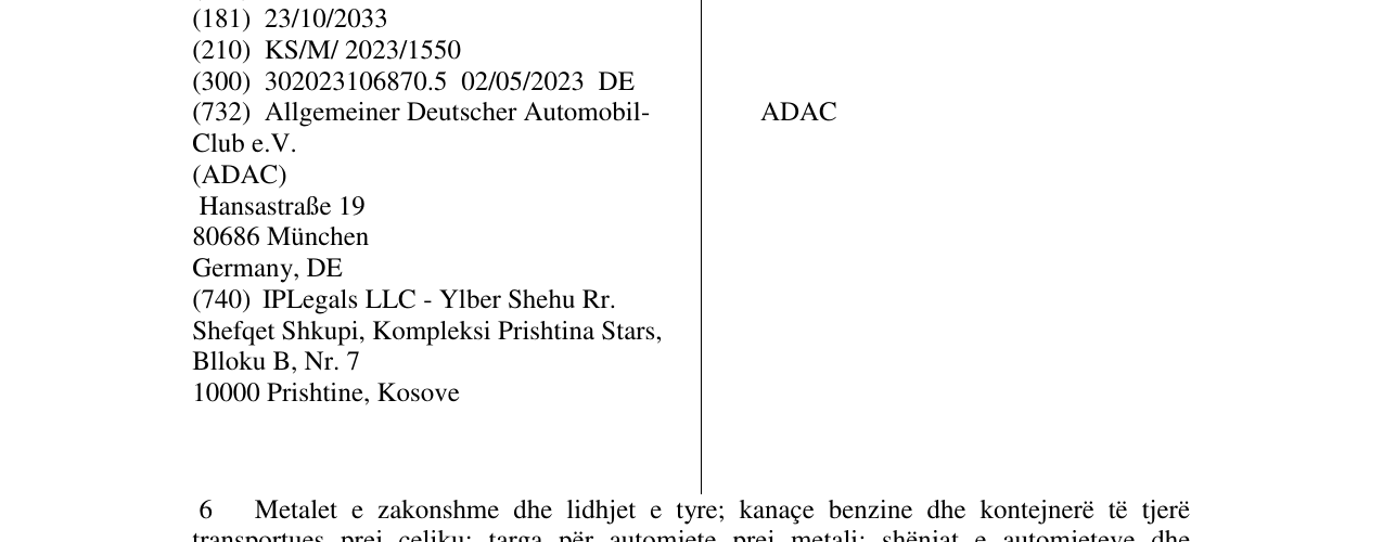 Zëri i markës ADAC në buletin