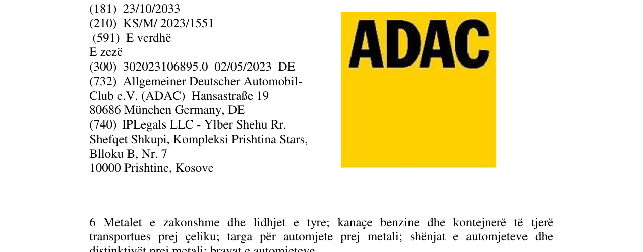 Zëri i markës ADAC në buletin