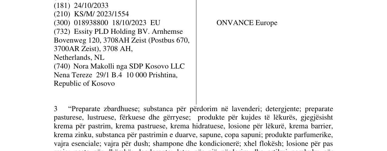 Zëri i markës ONVANCE Europe në buletin