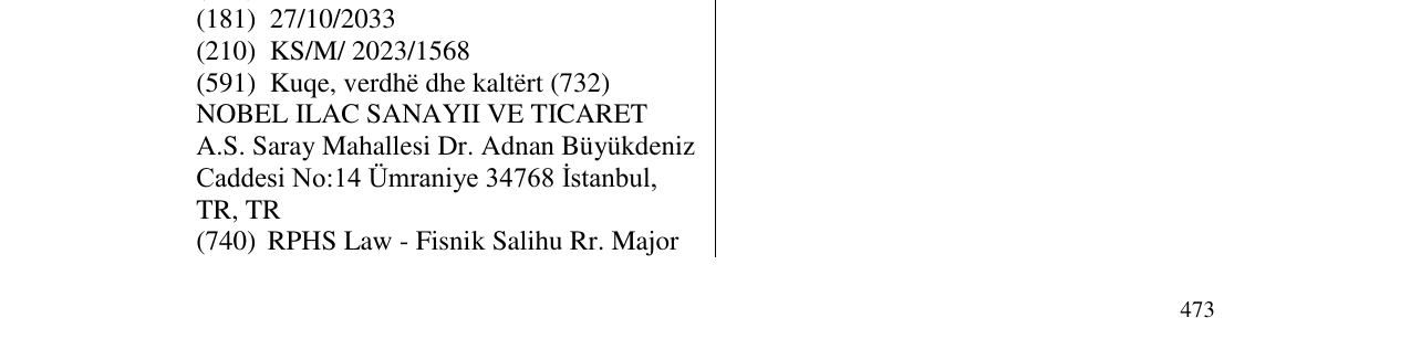 Zëri i markës TYLOLHOT në buletin