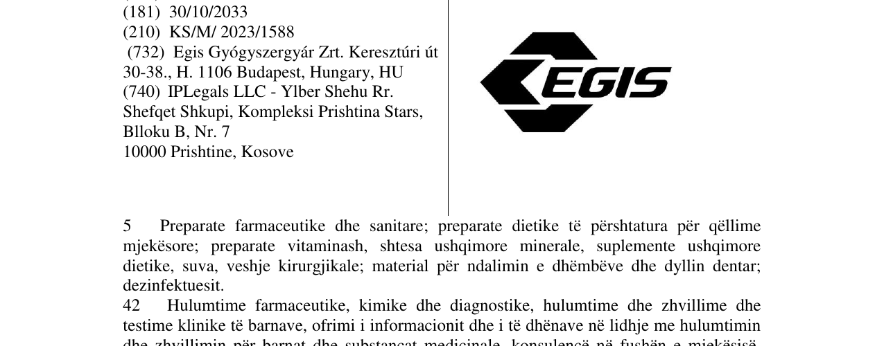Zëri i markës EGIS në buletin