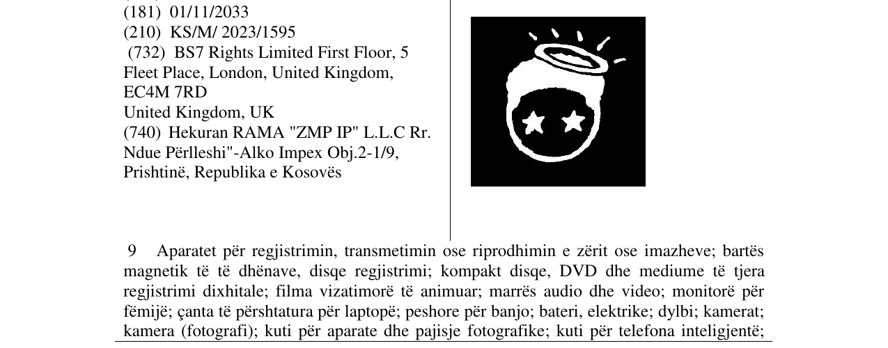 Zëri i markës BS7 në buletin