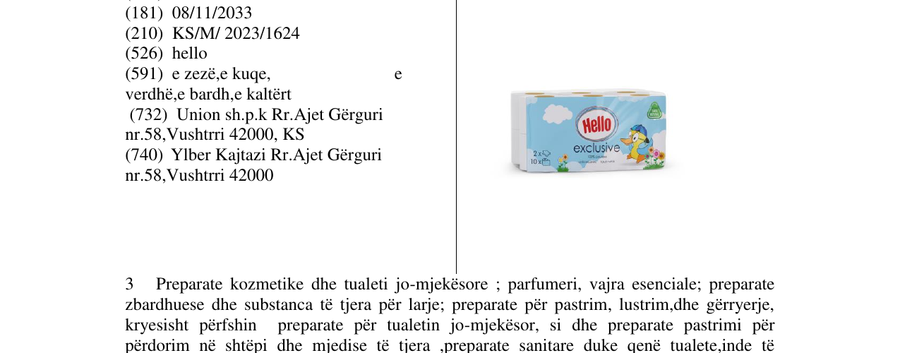 Zëri i markës hello exclusive në buletin