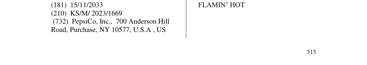 Zëri i markës FLAMIN’ HOT në buletin