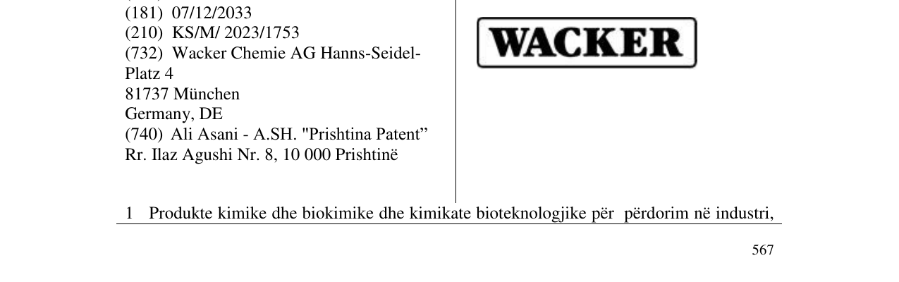 Zëri i markës WACKER në buletin