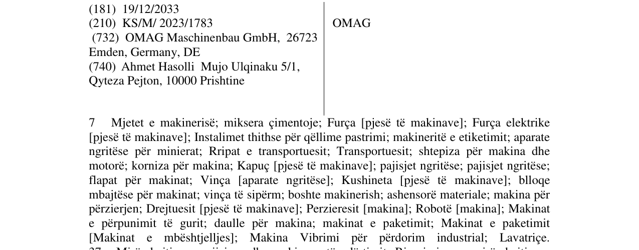 Zëri i markës OMAG në buletin