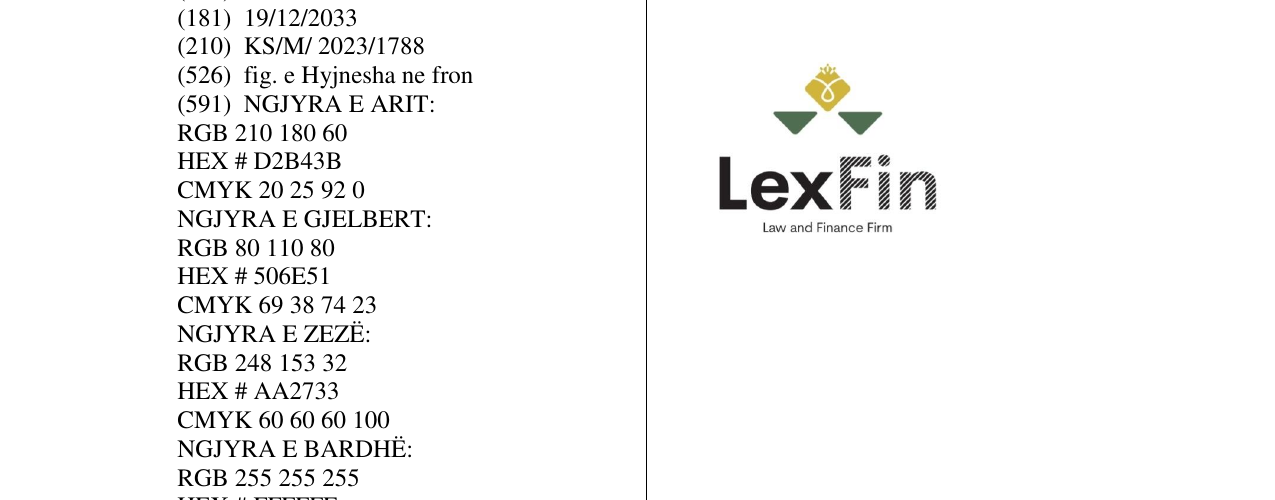 Zëri i markës LEXFIN në buletin