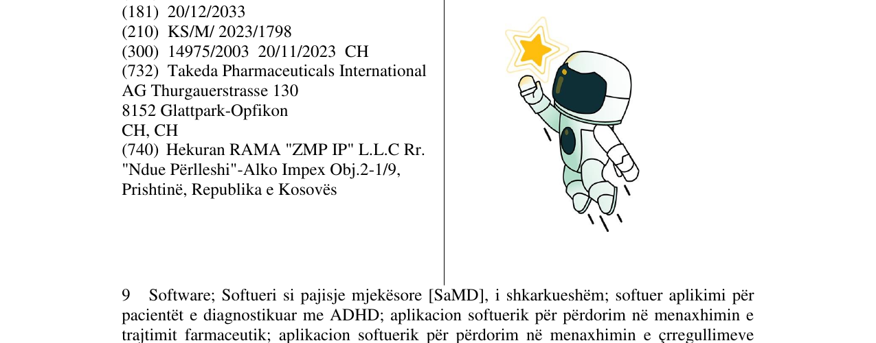 Zëri i markës astronaut takeda në buletin