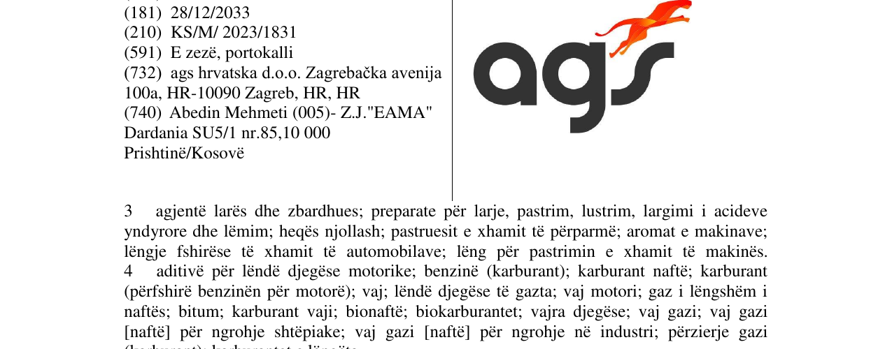 Zëri i markës ags në buletin