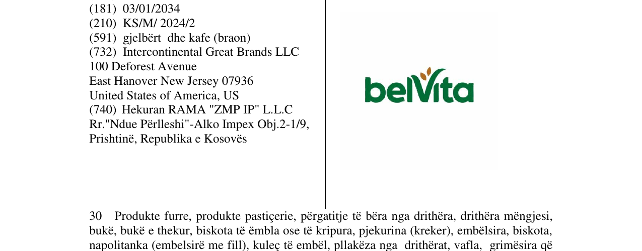 Zëri i markës belVita në buletin