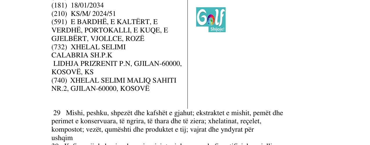 Zëri i markës GOlf shijoje në buletin