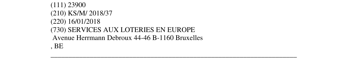 Zëri i markës EURO MILLIONS në buletin