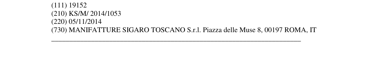 Zëri i markës TASCANO në buletin