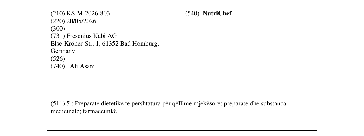 Zëri i markës NutriChef në buletin