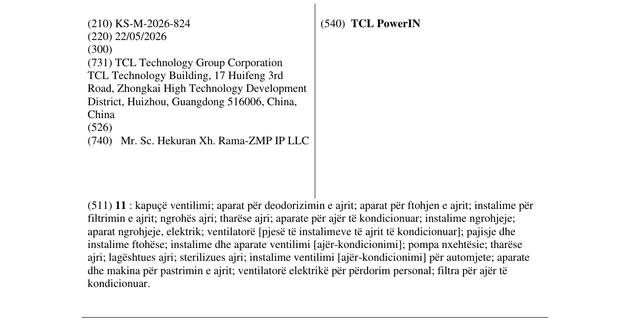 Zëri i markës TCL PowerIN në buletin
