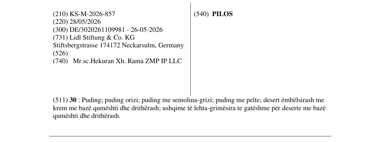Zëri i markës PILOS në buletin