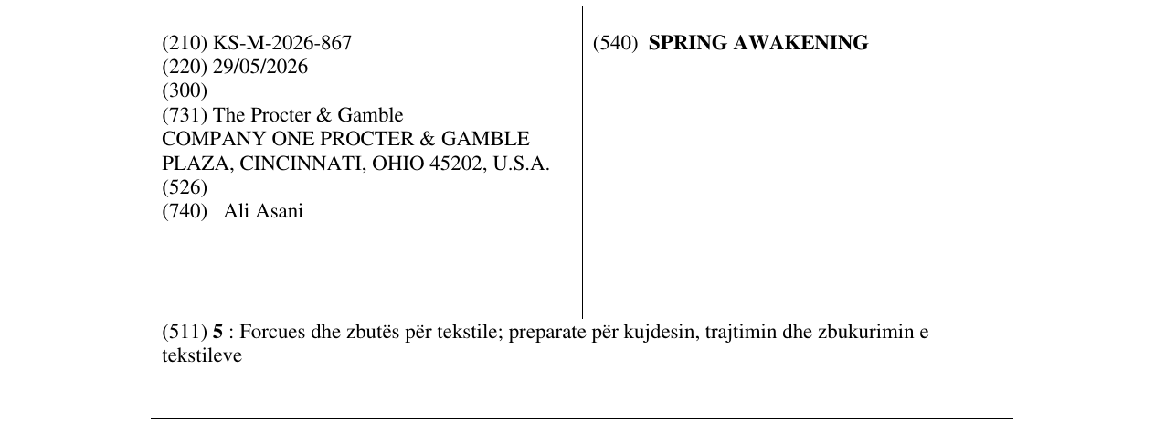 Zëri i markës SPRING AWAKENING në buletin