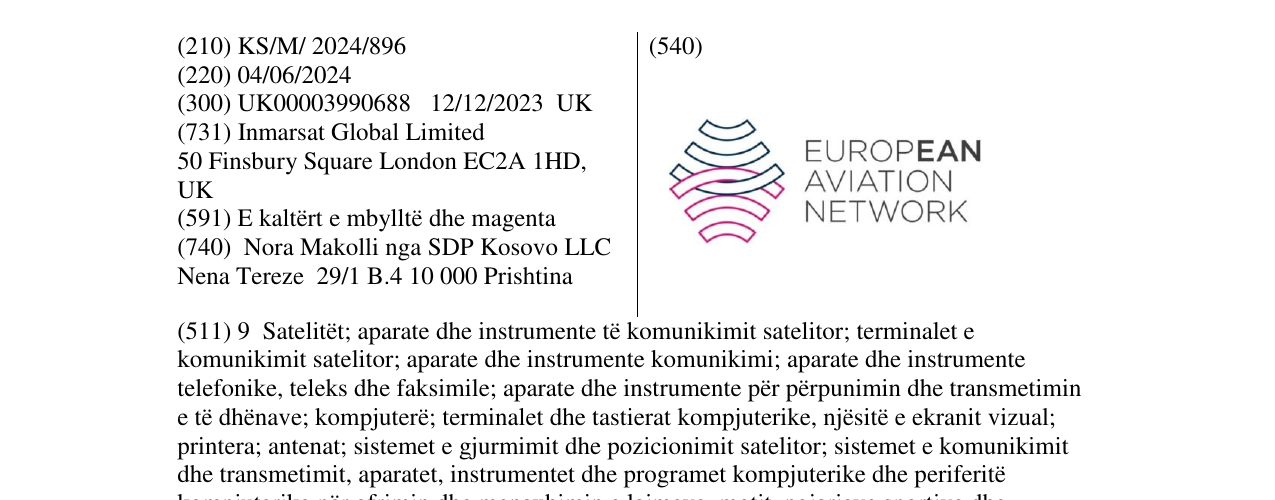 Zëri i markës EUROPEAN AVIATION NETWORK në buletin