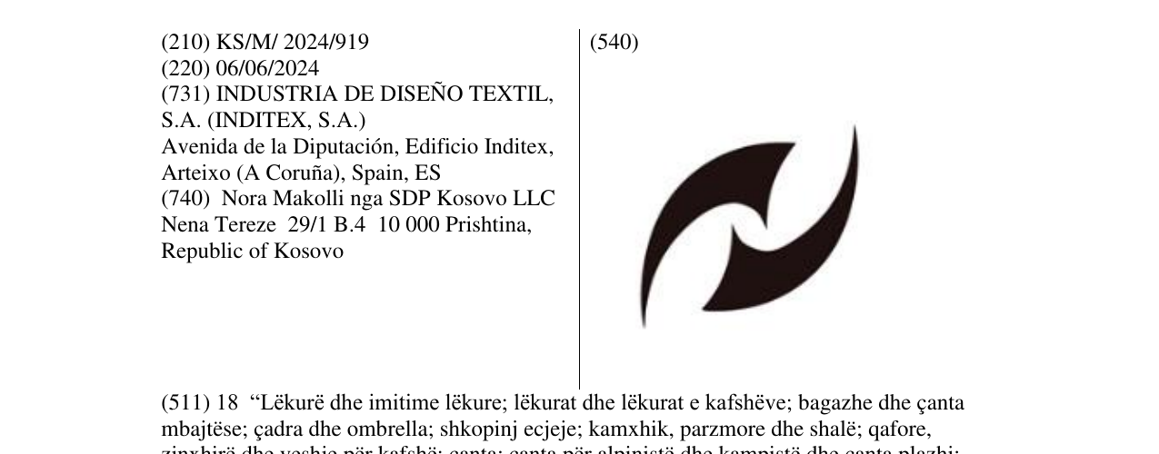 Zëri i markës DEVICE TRIBAL në buletin