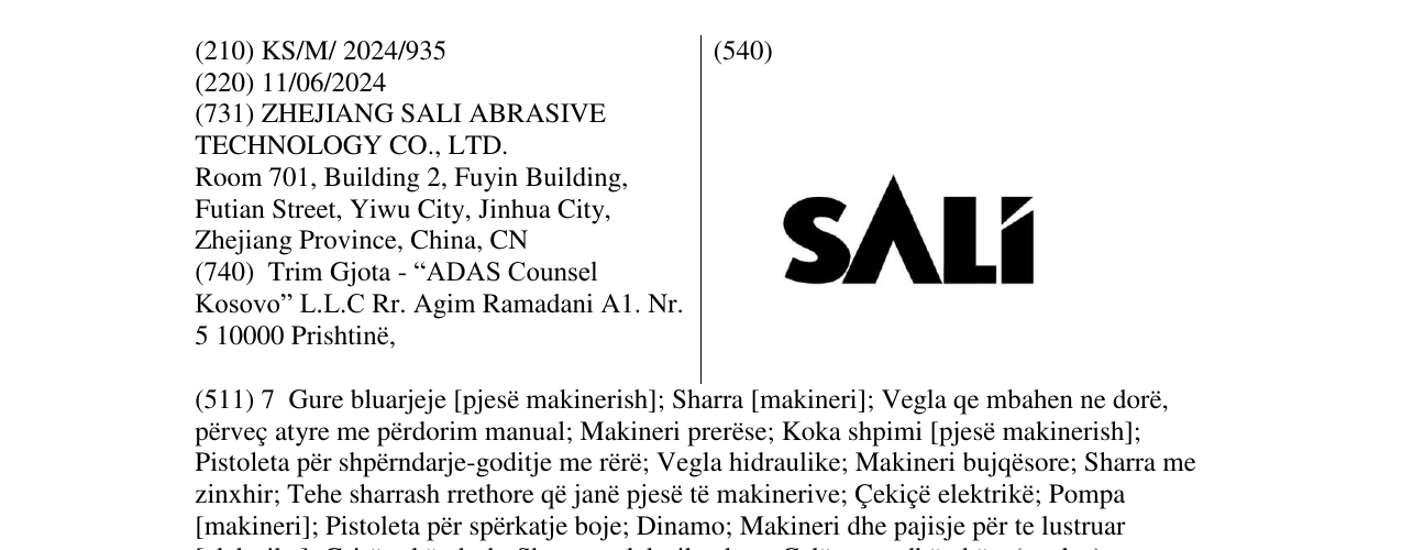 Zëri i markës SALI në buletin