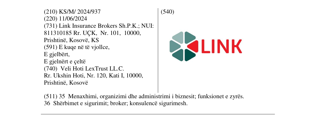 Zëri i markës LINK në buletin
