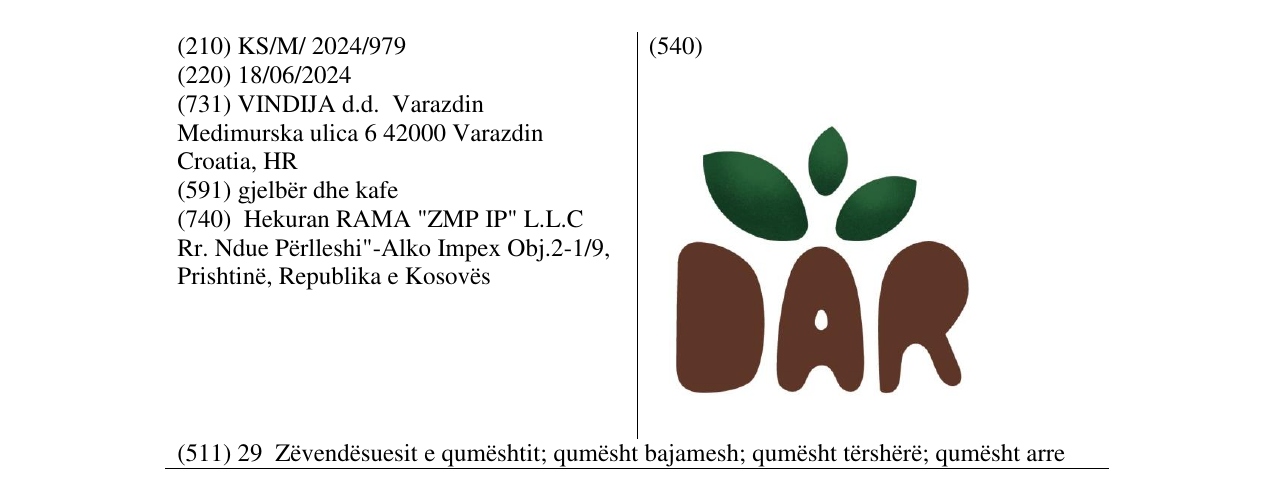 Zëri i markës DAR në buletin
