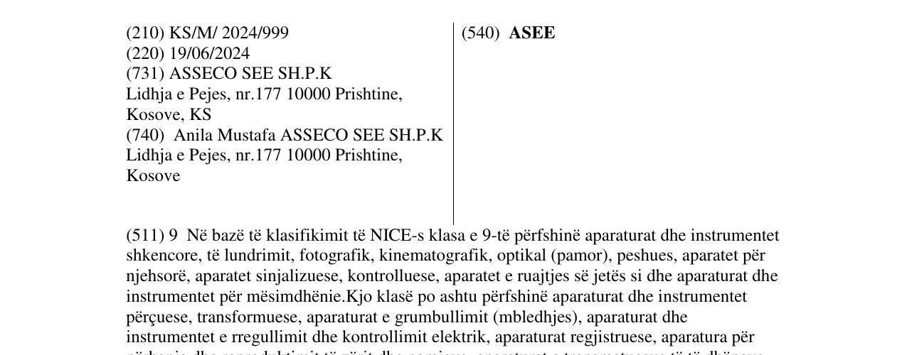 Zëri i markës ASEE në buletin