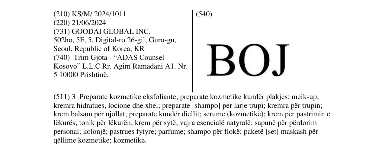 Zëri i markës BOJ në buletin