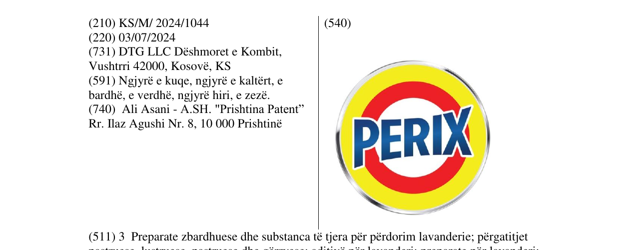 Zëri i markës PERIX në buletin