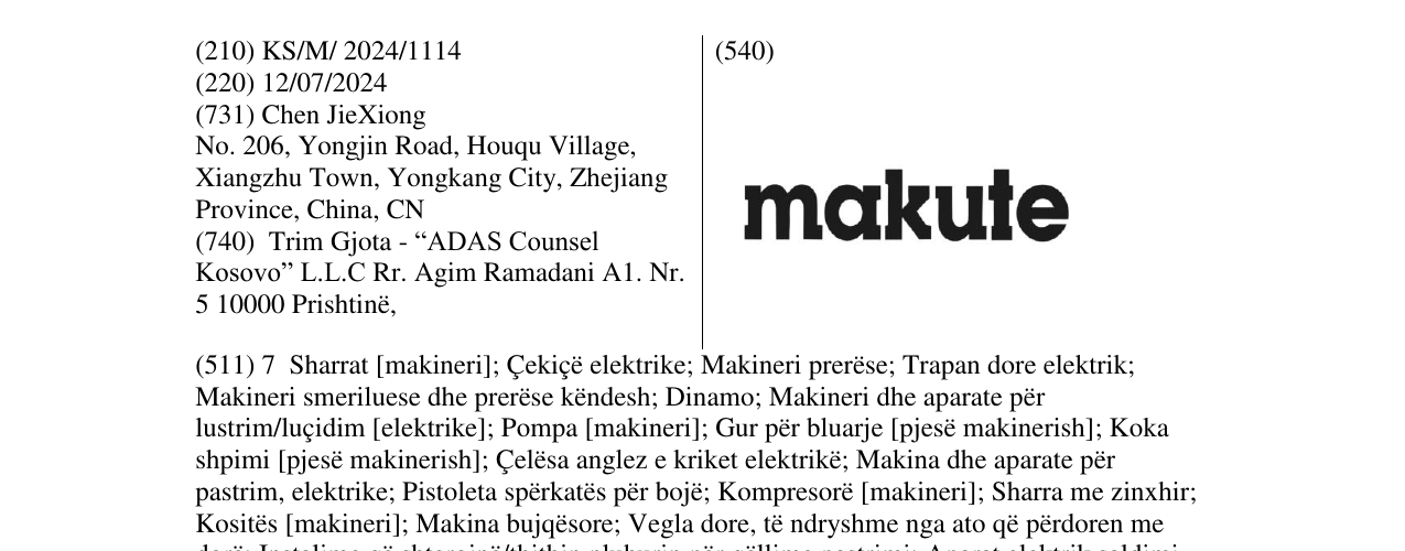 Zëri i markës makute në buletin
