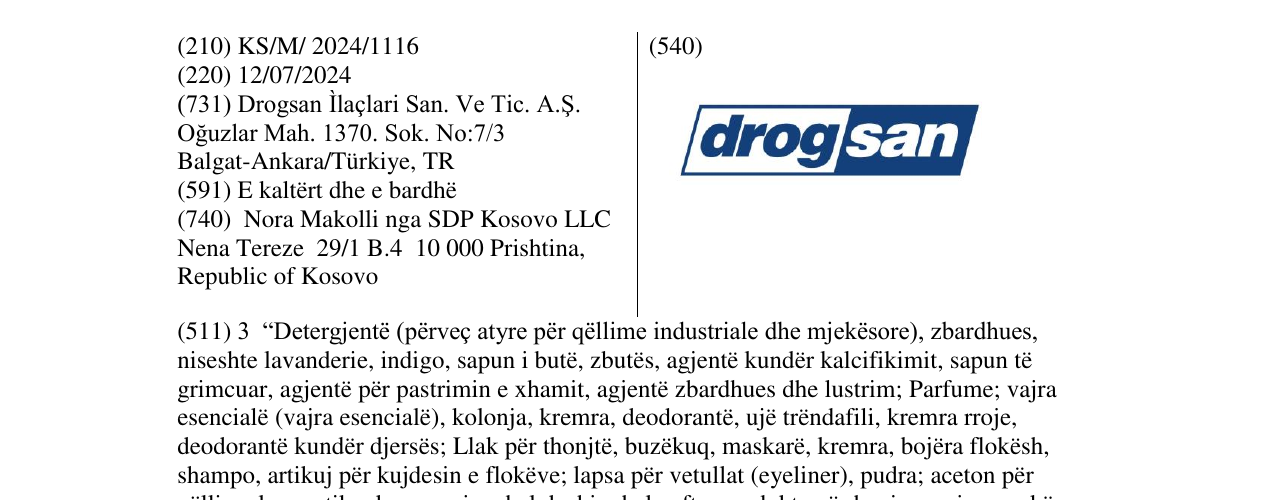 Zëri i markës drogsan në buletin