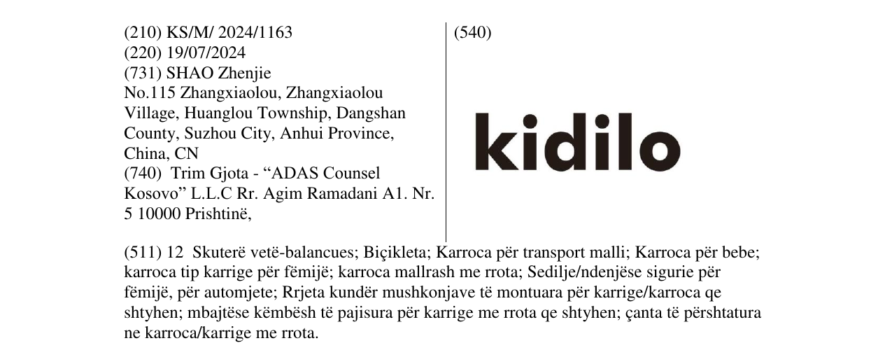 Zëri i markës kidilo në buletin