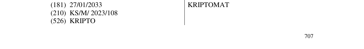 Zëri i markës KRIPTOMAT në buletin
