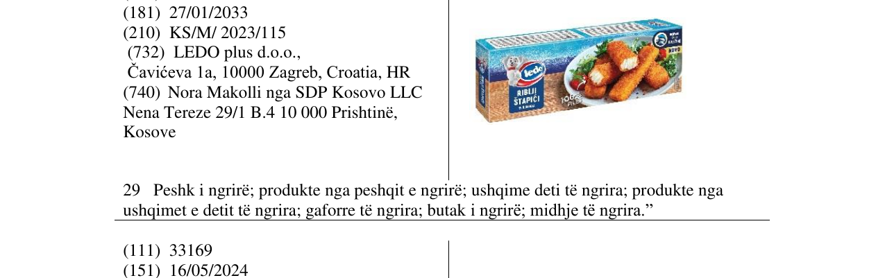 Zëri i markës LEDO në buletin