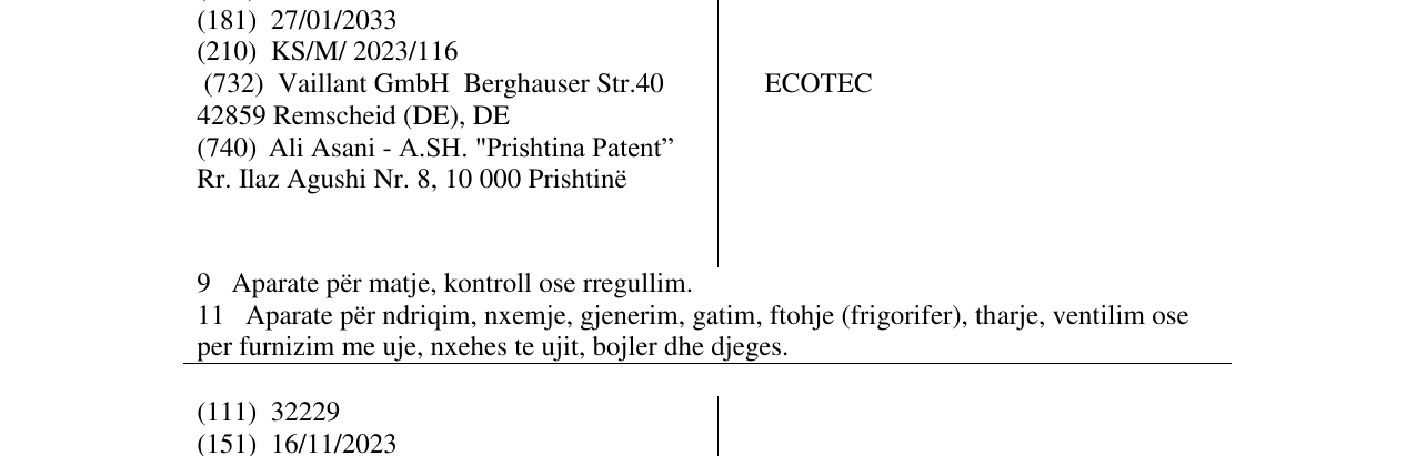 Zëri i markës ECOTEC në buletin