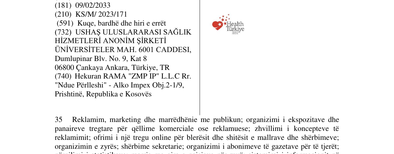 Zëri i markës Health Turkiye në buletin