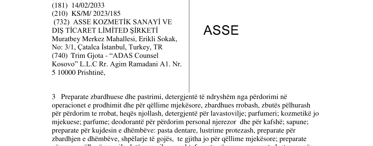 Zëri i markës ASSE në buletin