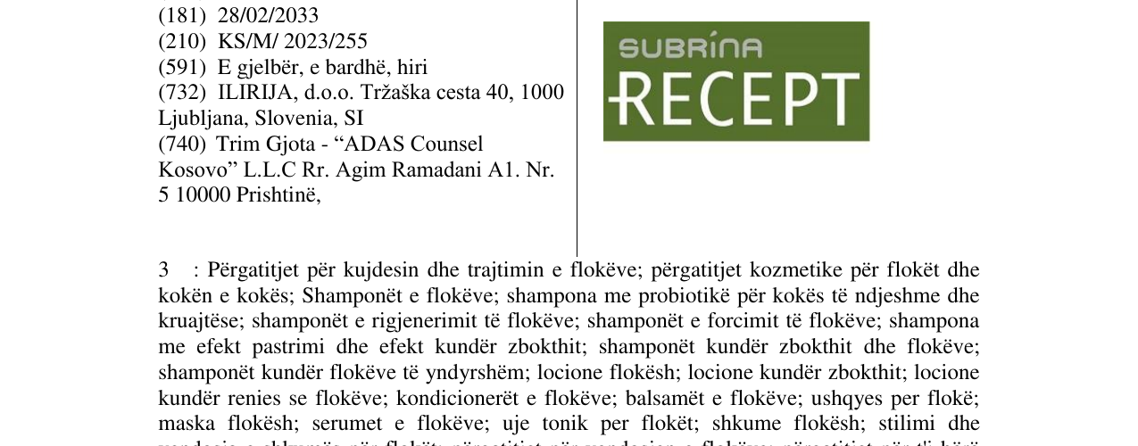 Zëri i markës subrina RESPECT në buletin