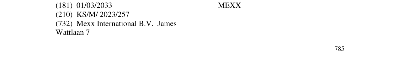 Zëri i markës MEXX në buletin