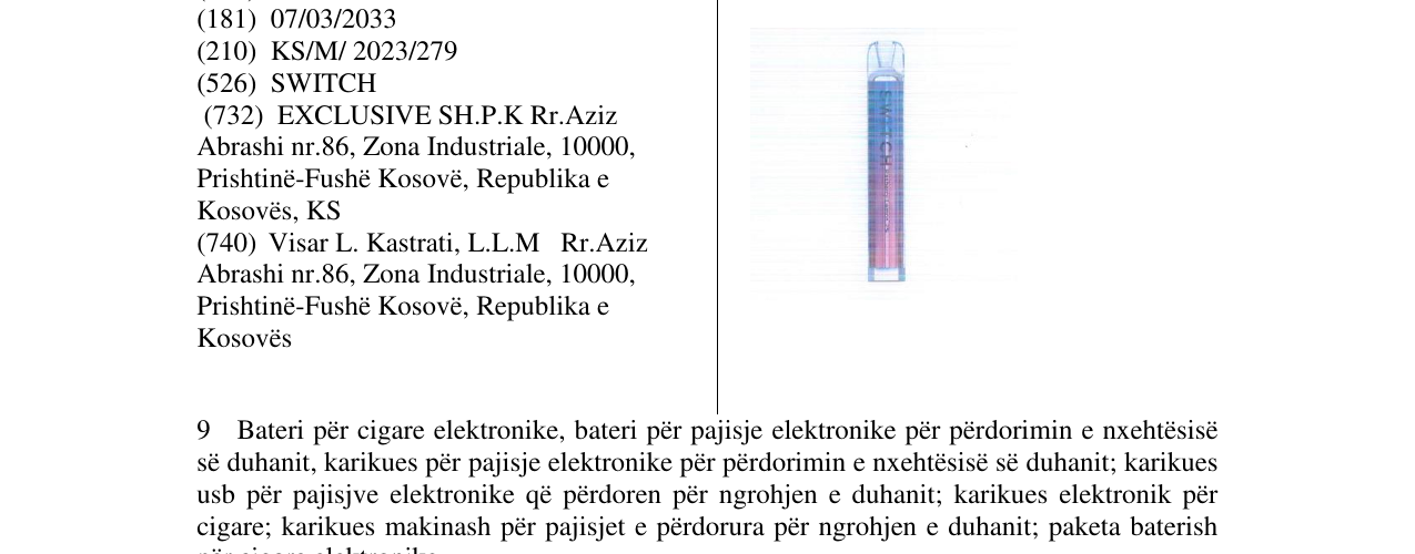 Zëri i markës Markë figurative në buletin