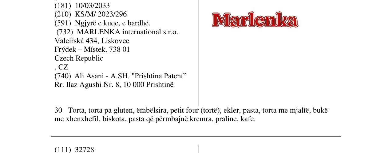 Zëri i markës Markë figurative në buletin