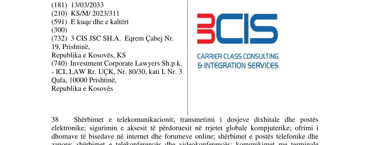 Zëri i markës BCIS në buletin