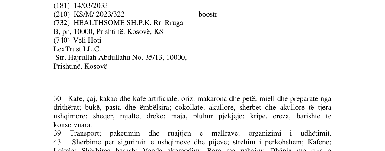 Zëri i markës boostr në buletin