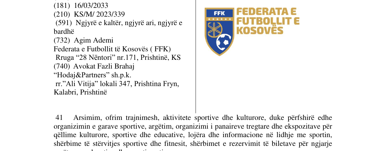 Zëri i markës FFK në buletin