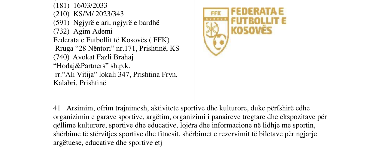 Zëri i markës FFK në buletin
