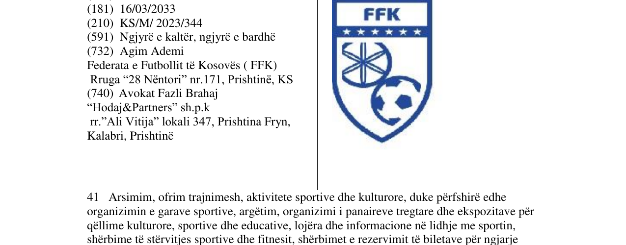 Zëri i markës FFK në buletin