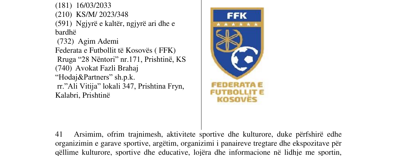 Zëri i markës FFK në buletin