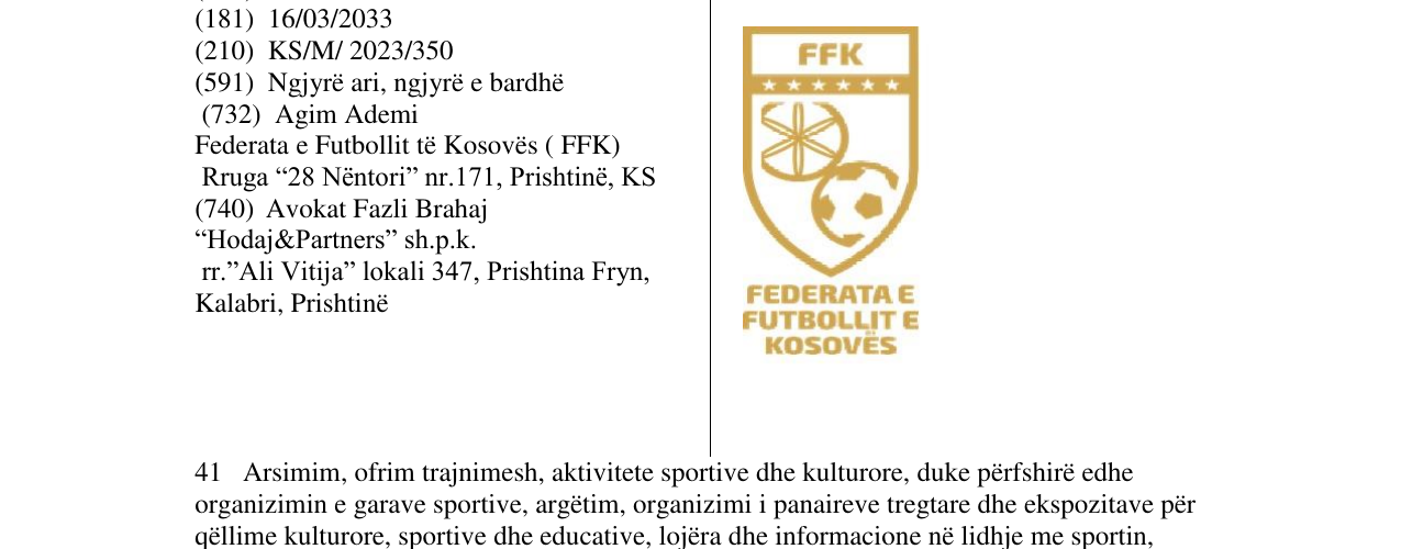 Zëri i markës FFK në buletin